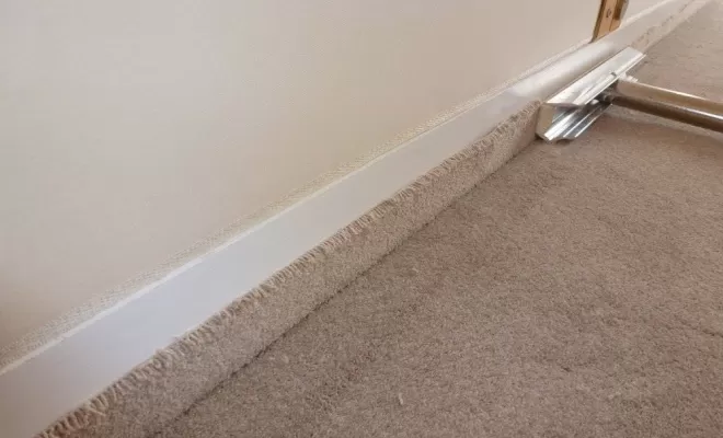 Pose d'une moquette tendue sur thibaude, Saintes, Intérieur Décoration